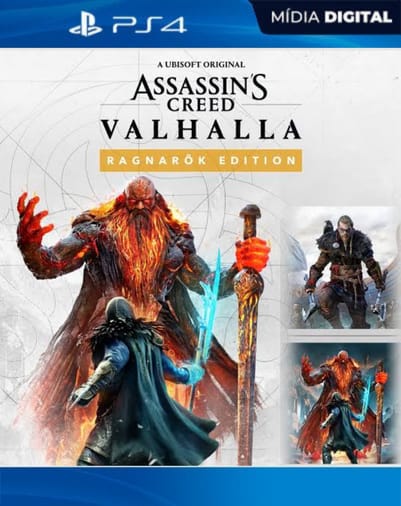 Assassin's Creed Valhalla Ragnarök Edition PS4 midia digital