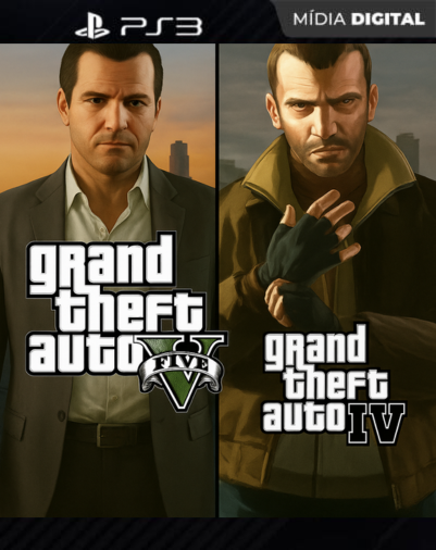 GTA V + GTA IV PS3 – Combo Digital Oficial