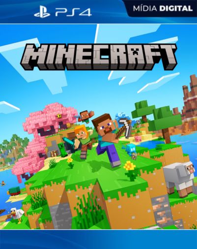 Minecraft PS4 Mídia Digital fonte dos games