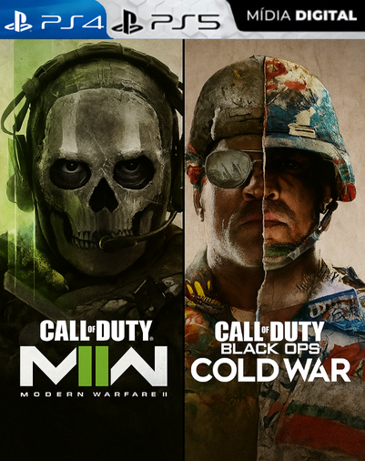 Call of Duty Modern Warfare II + Black Ops Cold War PS4 E PS5 – Combo Digital