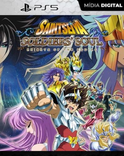 Cavaleiros Do Zodíaco Alma Soldados Português PS5 PSN Mídia Digital