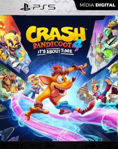 Crash Bandicoot 4: It's About Time PS5 Mídia Digital FONTE DOS GAMES