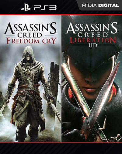 Assassins Creed Liberation HD e Freedom Cry Playstation 3 Mídia Digital