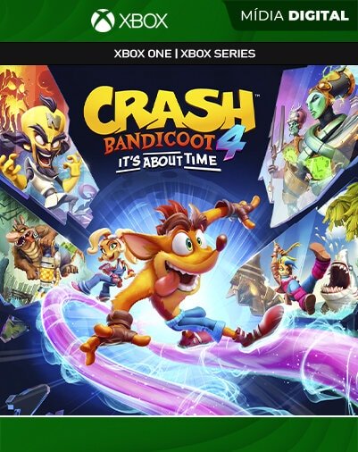 Crash Bandicoot 4: It's About Time - Xbox One / XS - Mídia Digital