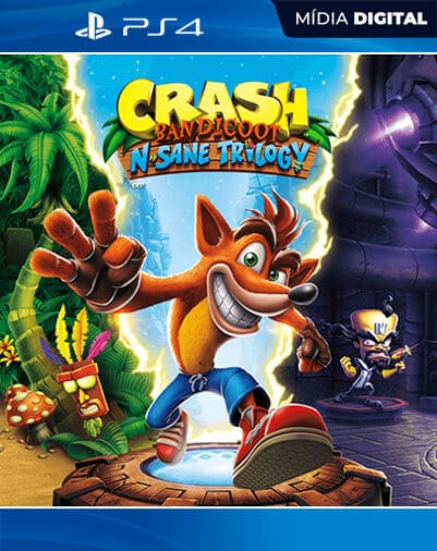 Crash Bandicoot N.Sane Trilogy PS4 - Mídia Digital