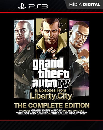 Grand Theft Auto IV GTA 4: The Complete Edition Playstation 3 Mídia Digital