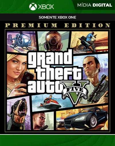 GTA 5 Grand Theft Auto V: Edição Premium - Xbox One / XS - Mídia Digital