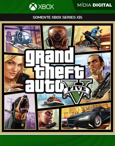 GTA 5 Grand Theft Auto V - Xbox Series XS - Mídia Digital