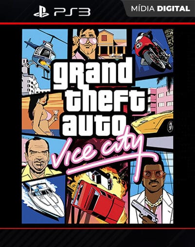 Grand Theft Auto GTA: Vice City (PS2 Classic) Playstation 3 Mídia Digital