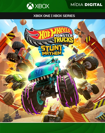 Hot Wheels Monster Trucks: Stunt Mayhem - Xbox One / XS - Mídia Digital
