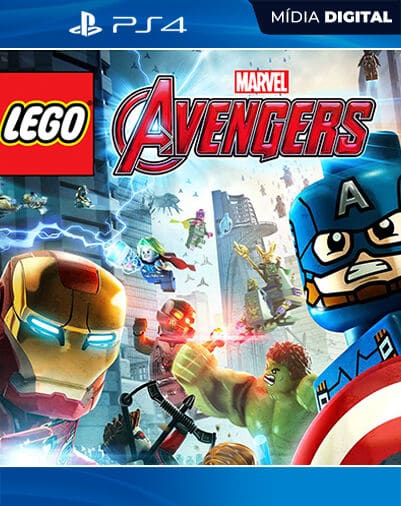 LEGO Marvel Vingadores Avengers Playstation 4 Mídia Digital Licença VIP