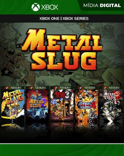 ACA NEOGEO Metal Slug Collection 1 ao 5 - Xbox One / XS - Mídia Digital