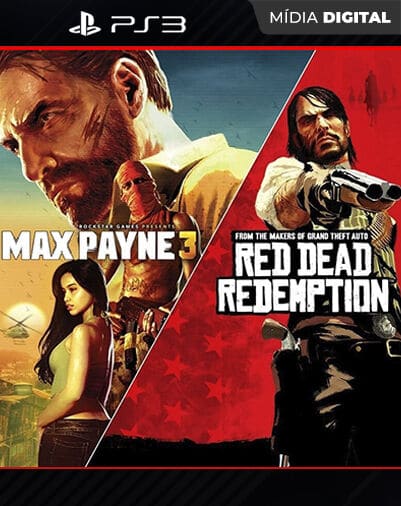 Max Payne Complete Edition 3 & Red Dead Redemption Playstation 3 Mídia Digital