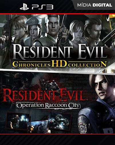 Resident Evil Chronicles HD + Operation Raccon City Playstation 3 Mídia Digital