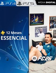Combo PSN Plus 12 Meses + FC 26 Ultimate ps4 e ps5 mídia digital